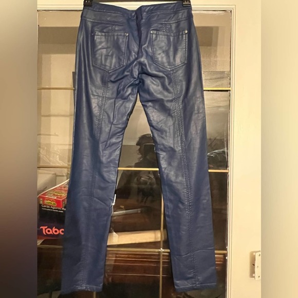 SOLD Free People Low Rise Pleather Pants - Picture 2 of 3